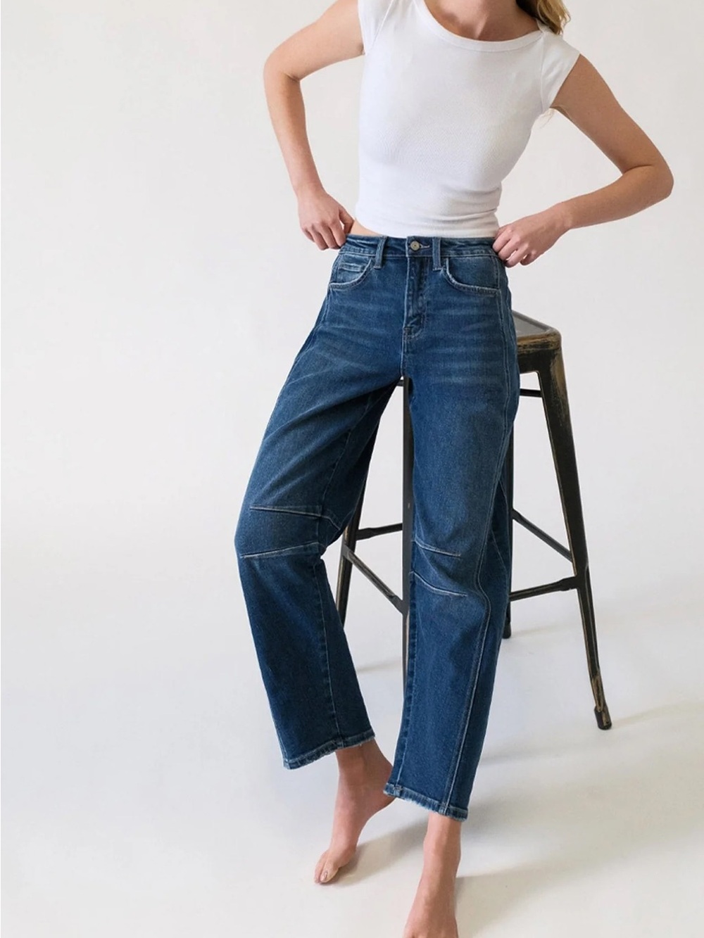 Flying Monkey Dark Blue Flare Jeans